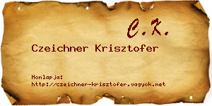 Czeichner Krisztofer névjegykártya